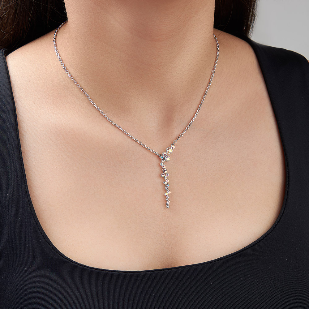 Swarovski Taşlı Mini Su Yolu Kolye - N0125 Görseli